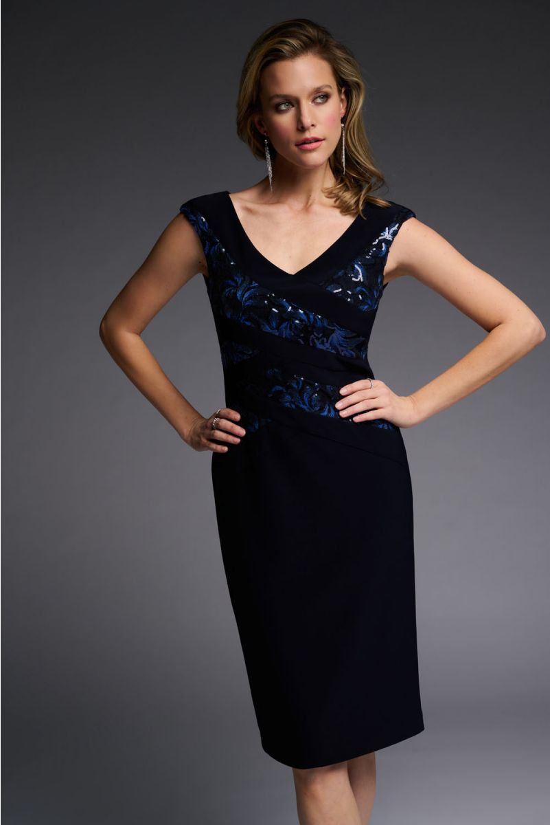 Joseph Ribkoff Dress Style 223729 - Midnight Blue