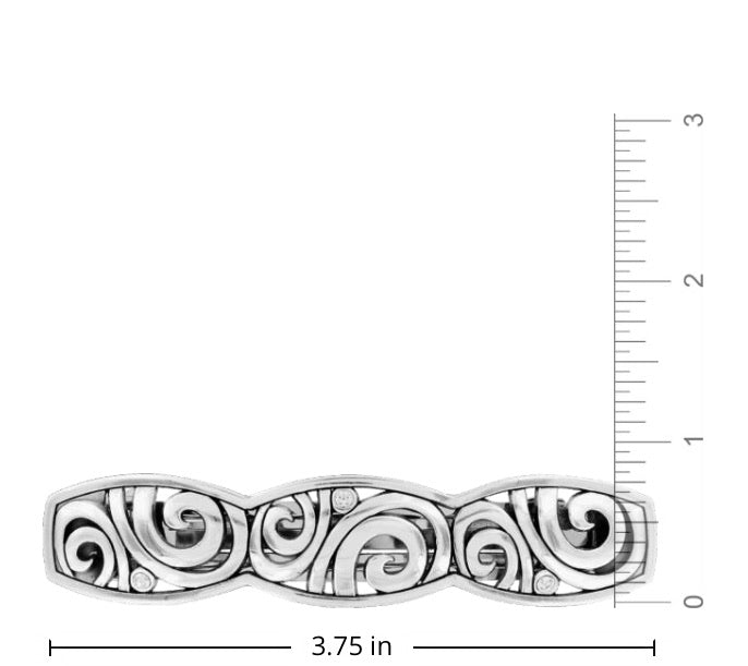 Brighton Silver London Groove Barrette Style J81812
