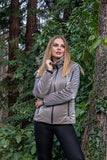 Dolcezza Liquid Look Puffer Jacket Style 72809 - Taupe