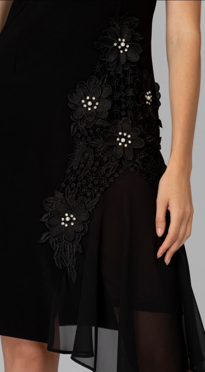 LAST ONE SZ 2 - Joseph Ribkoff Dress Style 193201 - Black