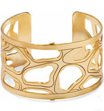 Brighton Christo Nairobi Wide Cuff Bracelet Style JF2985 - Gold