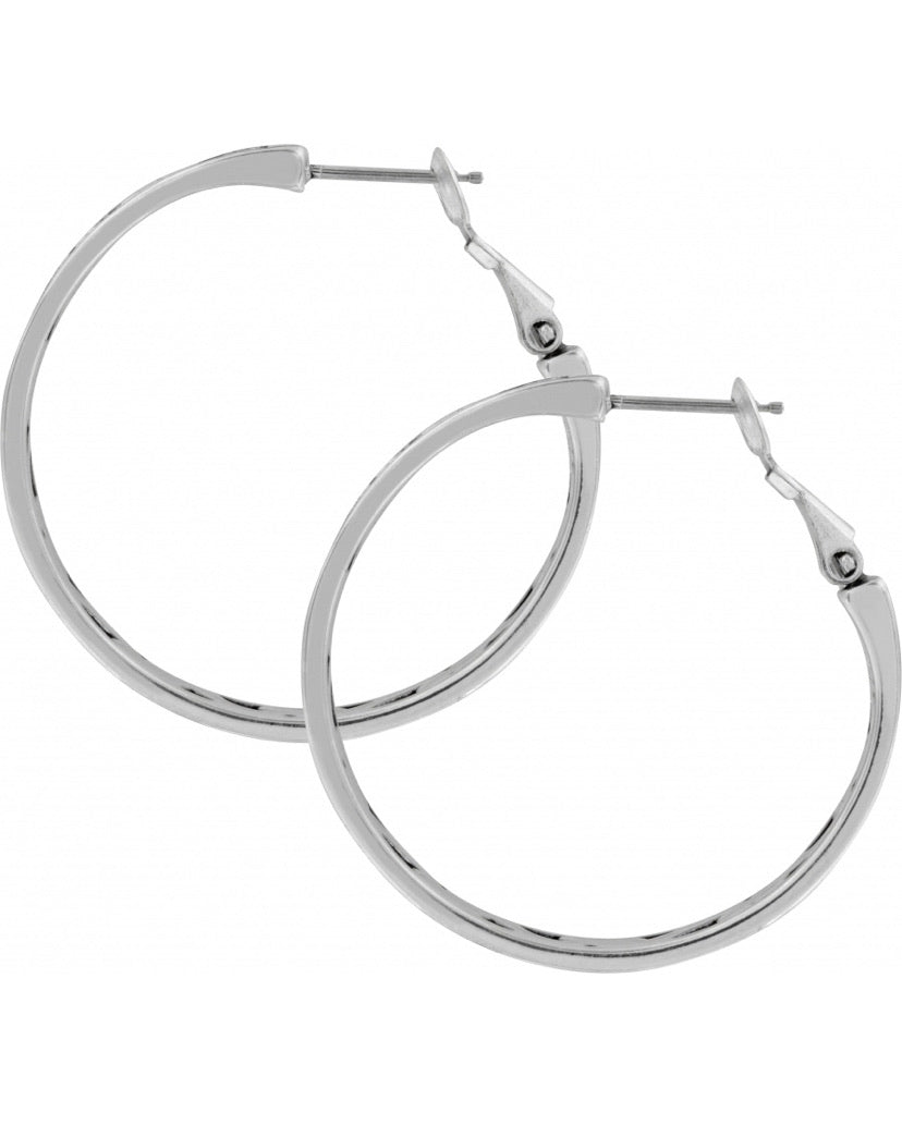 Brighton Contempo Medium Hoop Earrings Style JE9720 - Silver
