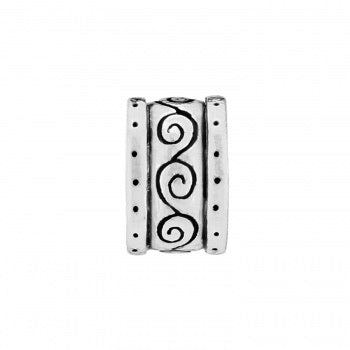 Brighton ABC’s Etched Scroll Spacer Bead Charm Style J91190