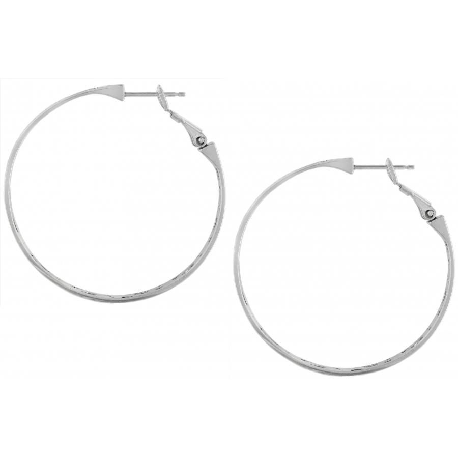 Brighton Contempo Large Hoop Earrings Style JE8180 - Silver